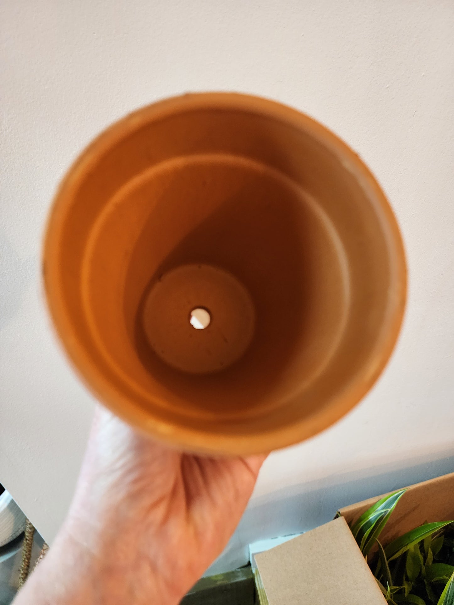 Clay Standard Pot w/hole 11cm/4.5in.