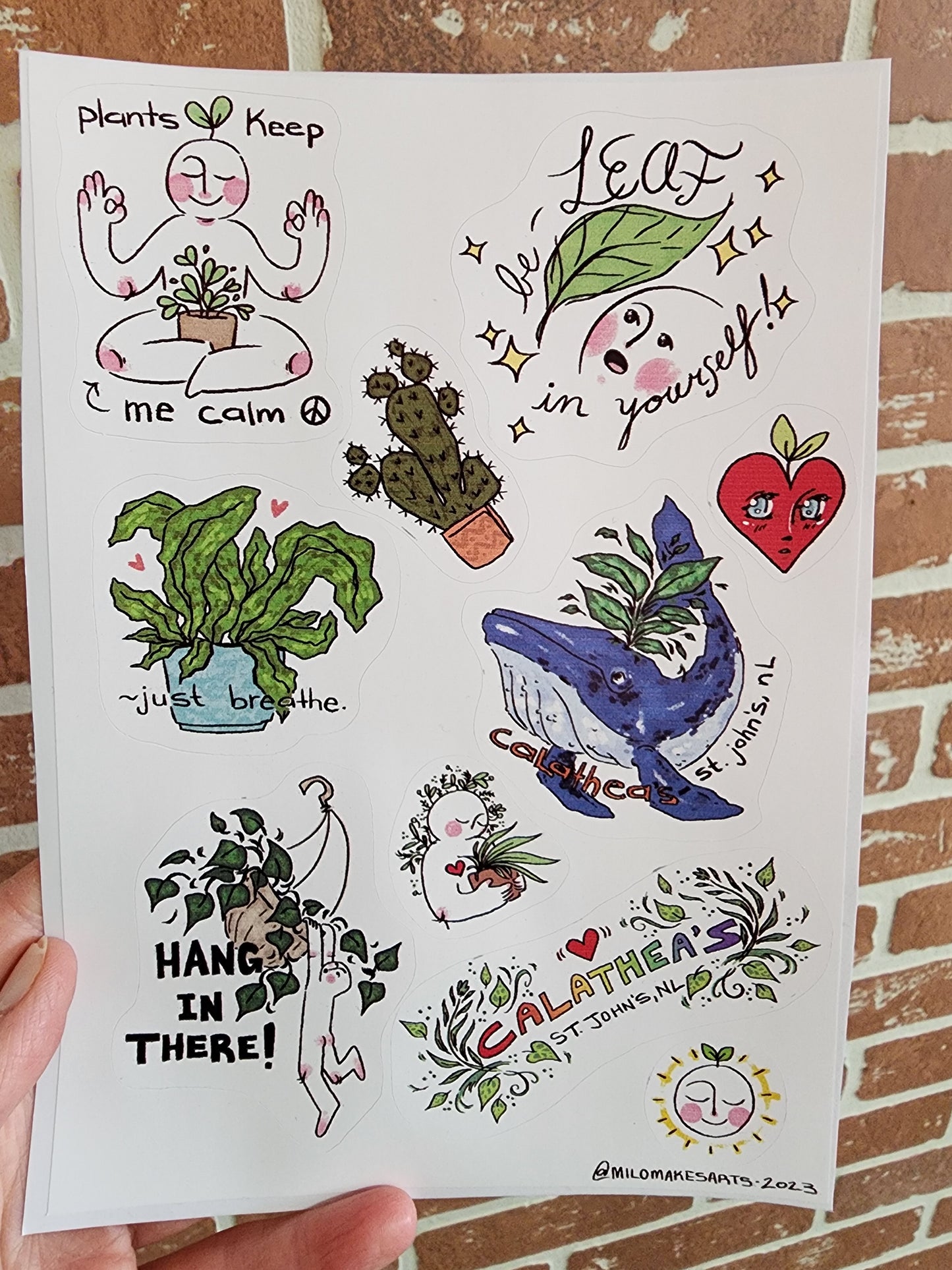 Sticker Sheet #2 whale