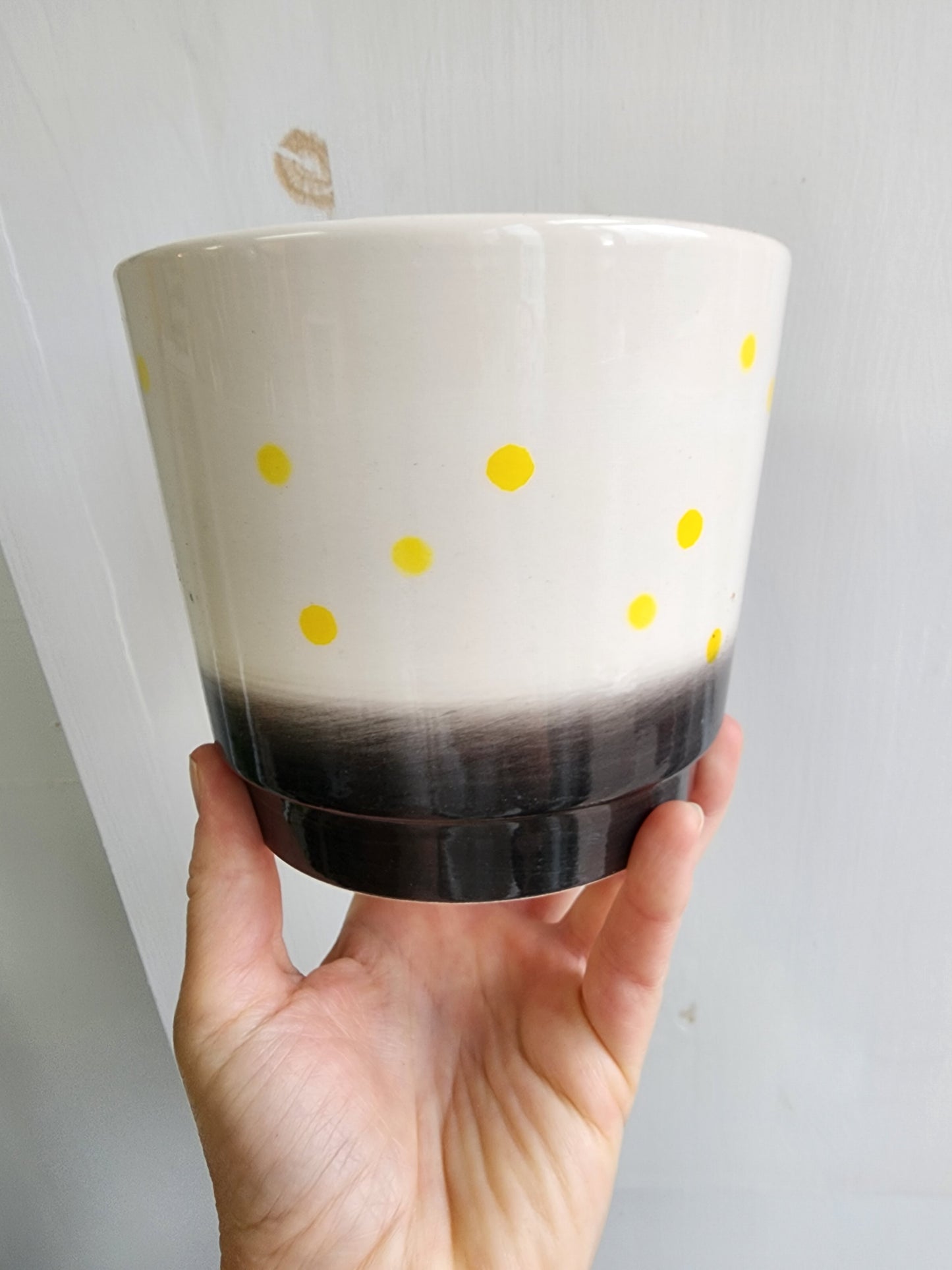 Daejo Dots Black Pot Cover - 12cm/5"