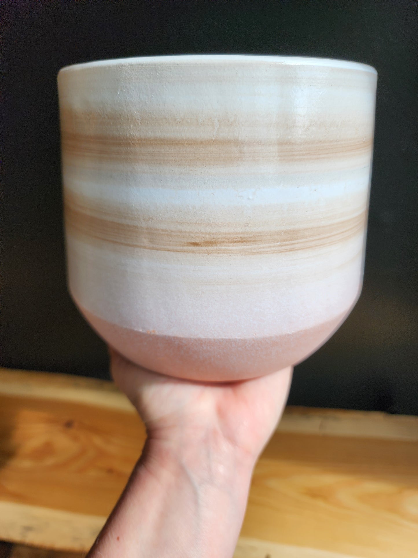 Sunstone Ceramic Pot Cover - 16cm/6.5in.