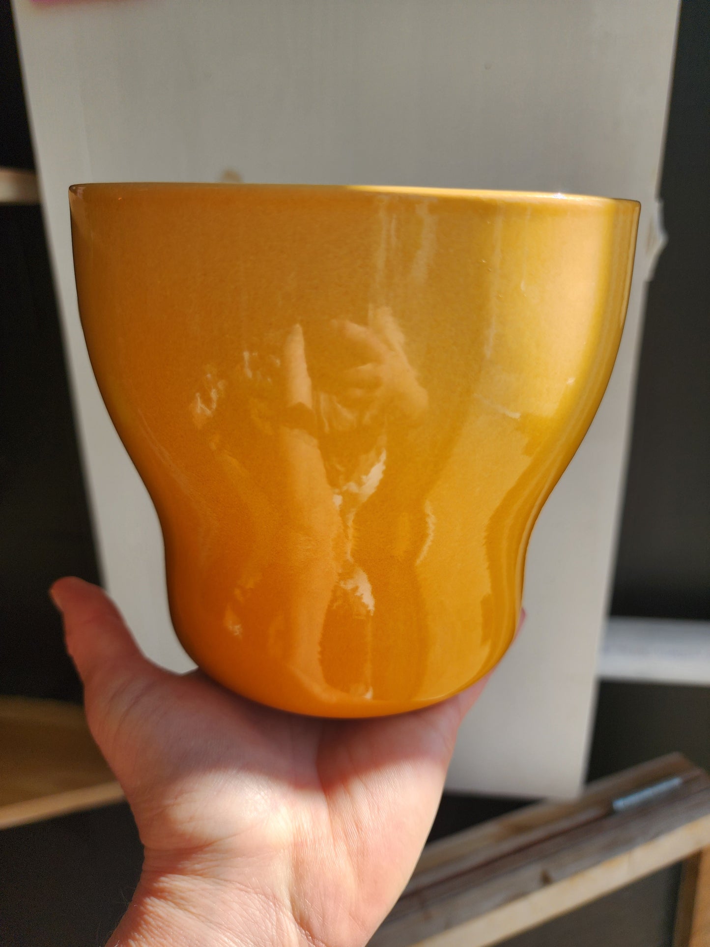 Sunrise Ceramic Pot Cover - 15cm/6in.