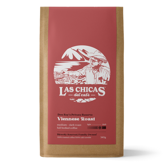 Don Rey's Private Reserve - Medium Dark/Viennese Roast - Whole Bean Coffee - 340g