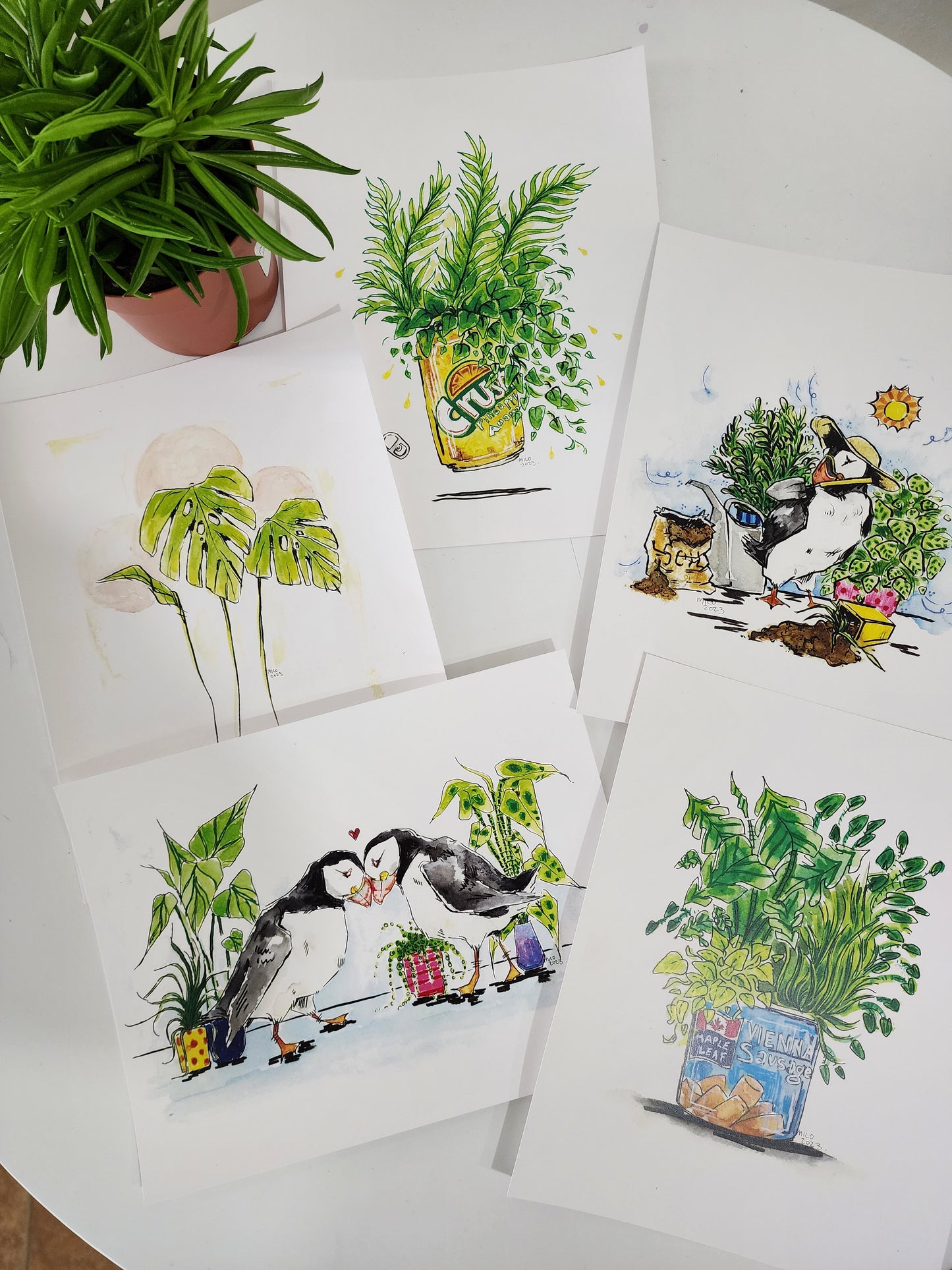 Original Art Print - Pineapple Crush Plants