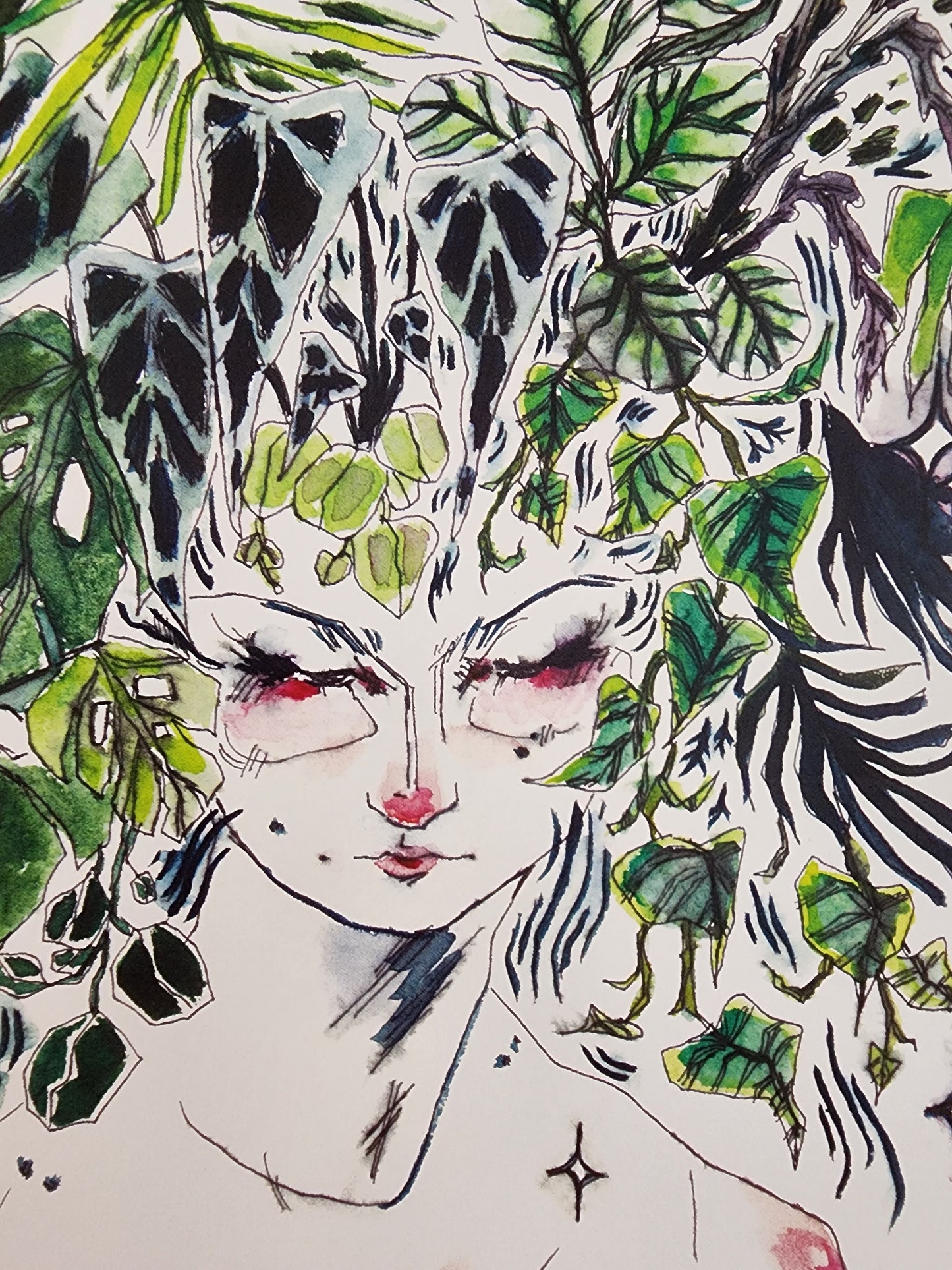 Original Art Print - Plant Woman