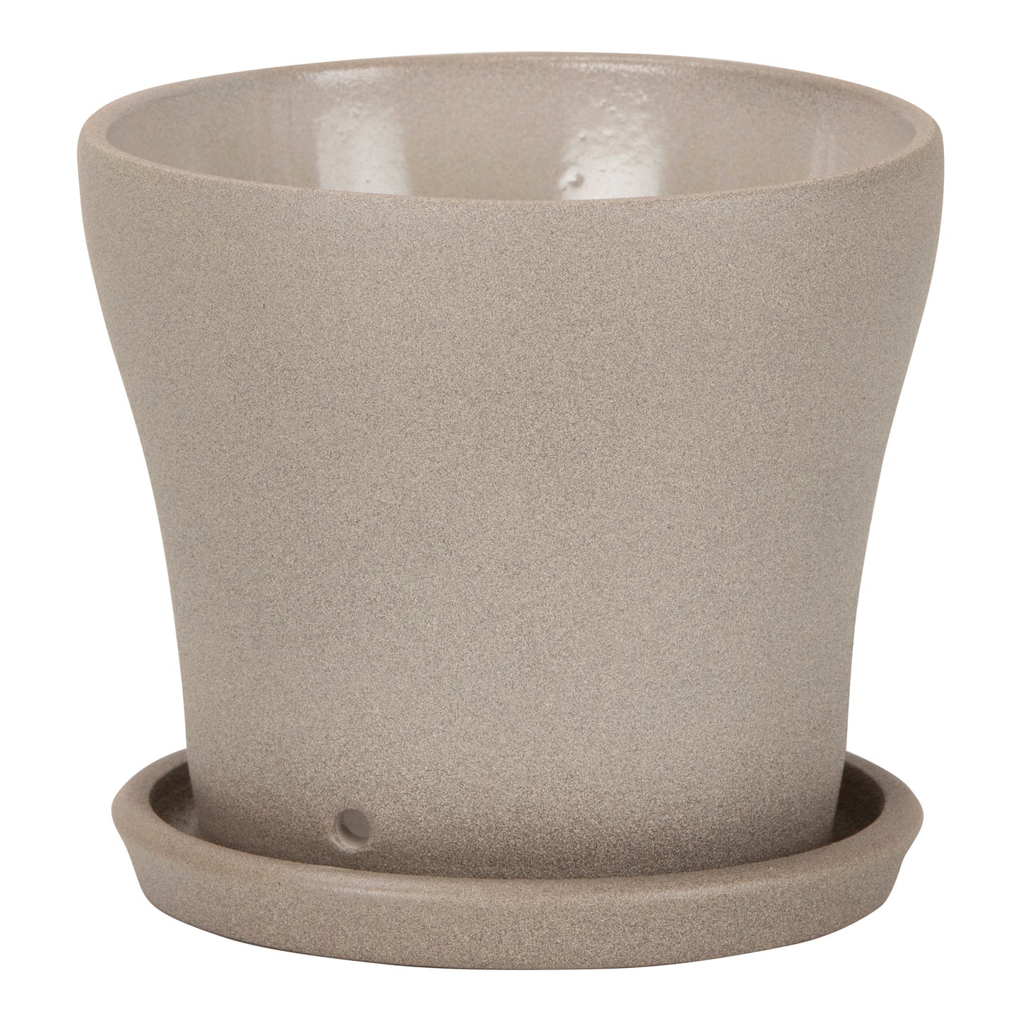 Taupe Stone w/Saucer Pot Cover - Taupe