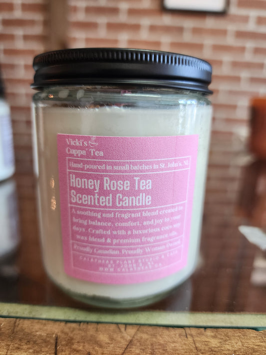 Honey Rose Tea Scented Candle